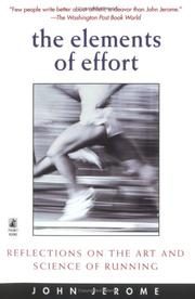 The Elements of Effort: Reflections on the Art and Science of Running