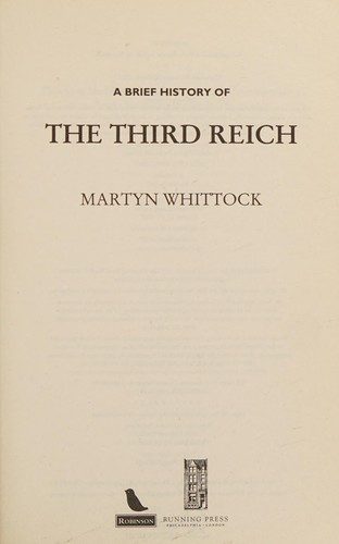 A Brief History of the Third Reich