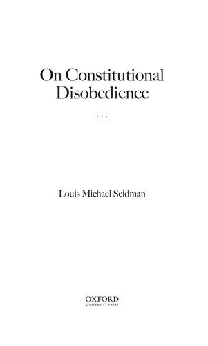 On Constitutional Disobedience