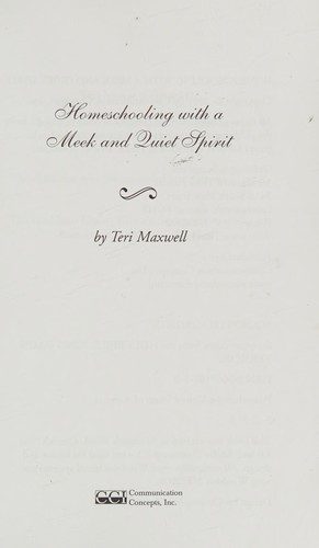 Homeschooling with a Meek and Quiet Spirit