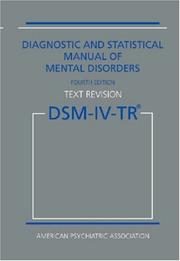 Diagnostic and Statistical Manual of Mental Disorders DSM-IV-TR