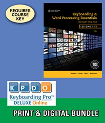 Bundle: Keyboarding and Word Processing Essentials, Lessons 1-55, 19th +Keyboarding Pro DELUXE Online Lessons 1-55, 1 term (6 month) Printed Access Card
