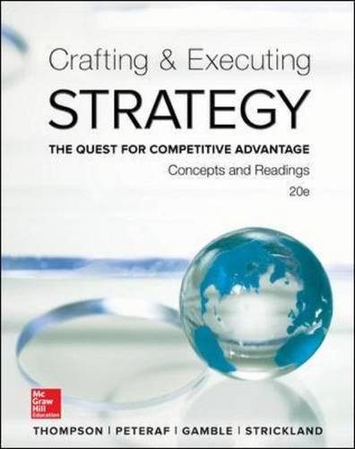 Crafting and Executing Strategy: Concepts and Readings (Newest Edition)