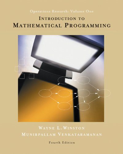 Introduction to Mathematical Programming: Operations Research, Vol. 1 (Book & CD-ROM)