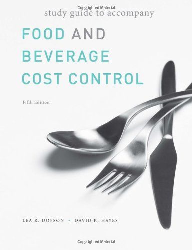 Food and Beverage Cost Control