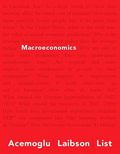 Macroeconomics (Pearson Series in Economics)