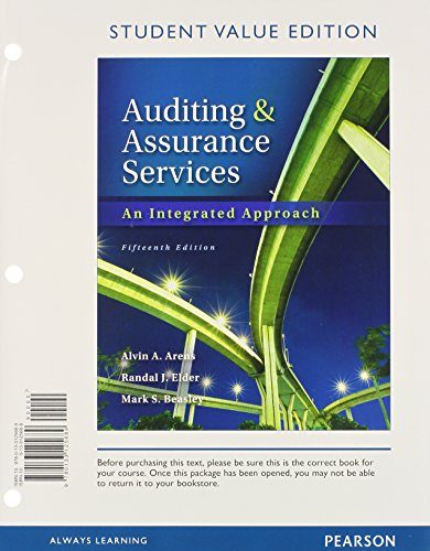 Auditing and Assurance Services, Student Value Edition Plus NEW MyAccountingLab with Pearson eText -- Access Card Package (15th Edition)
