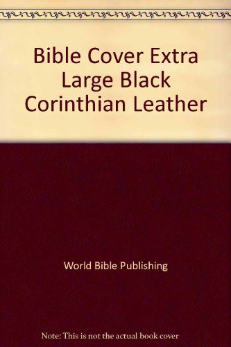 Bible Cover Extra Large Black Corinthian Leather