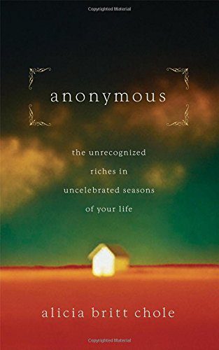Anonymous: Jesus' hidden years...and yours
