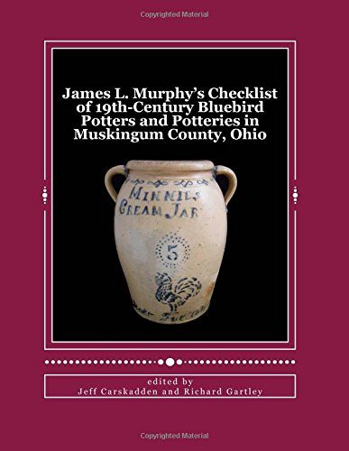 James L. Murphy's Checklist of 19th-Century Bluebird Potters and Potteries in Muskingum County, Ohio