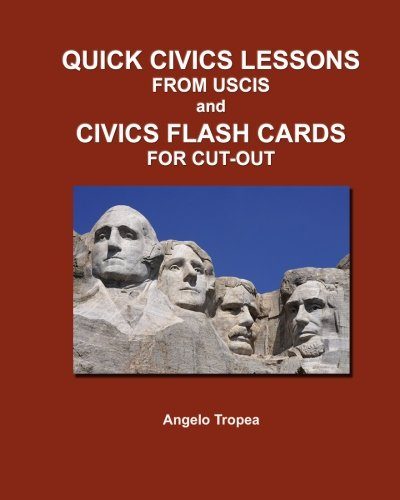 Quick Civics Lessons from USCIS and Civics Flash Cards for Cut-Out