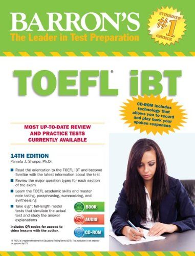 Barron's TOEFL iBT with Audio CDs and CD-ROM, 14th Edition