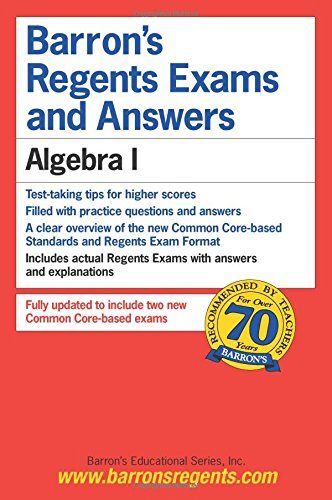 Barron's Regents Exams and Answers: Algebra I