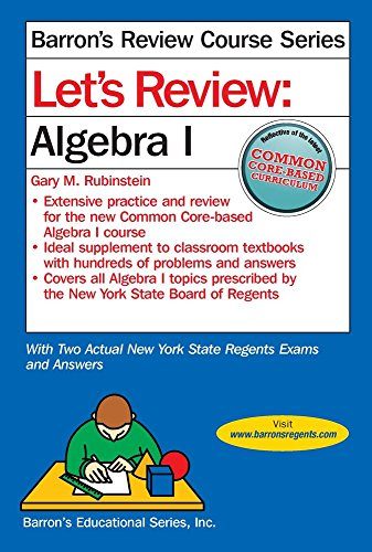 Let's Review Algebra I (Let's Review Series)