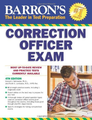 Barron's Correction Officer Exam, 4th Edition