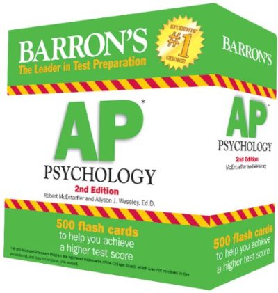 Barron's AP Psychology Flash Cards, 2nd Edition