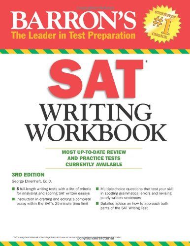 Barron's SAT Writing Workbook, 3rd Edition (Barron's Writing Workbook for the New Sat)