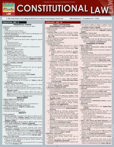 Constitutional Law (Quick Study: Law)