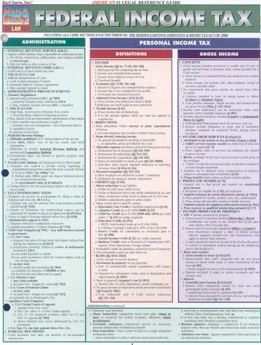 Federal Income Tax (Quick Study: Law)