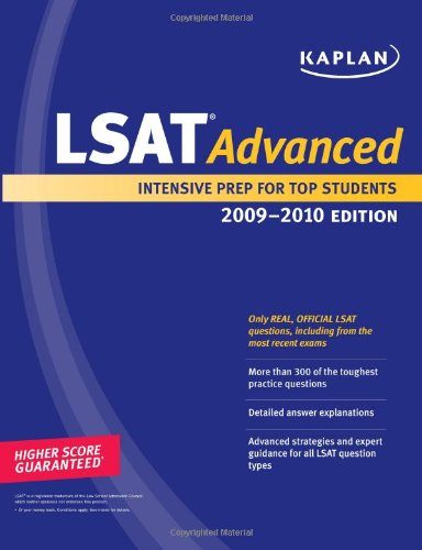 Kaplan LSAT 2009 Comprehensive Program