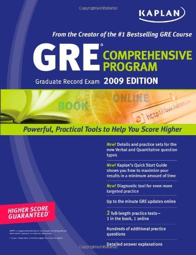 Kaplan GRE Exam 2009 Comprehensive Program