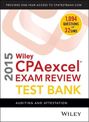 Wiley CPAexcel Exam Review 2015 Test Bank: Auditing and Attestation