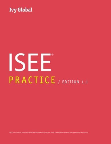 Ivy Global ISEE Practice 2015 (Prep Book)