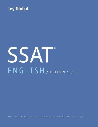 Ivy Global SSAT English 2015: Prep Book, 1.7 Edition