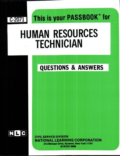 Human Resources Technician(Passbooks) (Career Exam Ser)