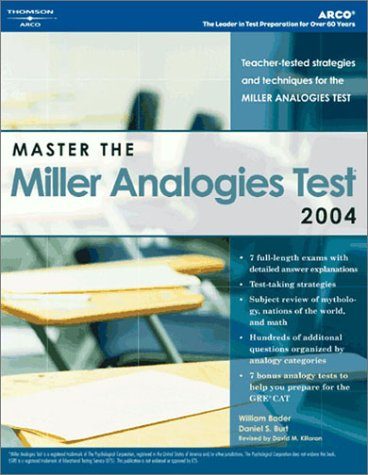 Master the Miller Analogies Test 2004 (Arco Master the Miller Analogies Test)