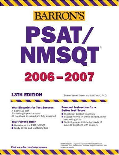 Barron's PSAT/NMSQT 2008 (Barron's How to Prepare for the Psat Nmsqt Preliminary Scholastic Aptitude Test/National Merit Scholarship Qualifying Test)