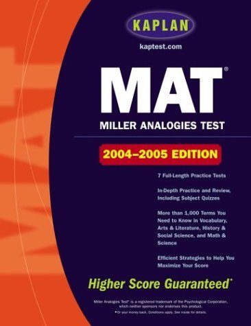 Kaplan MAT: 2004-2005 Edition