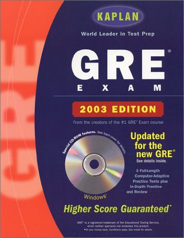 Kaplan GRE Exam 2003 with CD-ROM (Kaplan GRE Premier Program (W/CD))