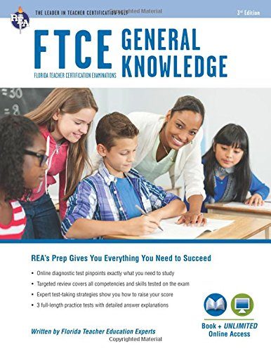 FTCE General Knowledge Book + Online (FTCE Teacher Certification Test Prep)