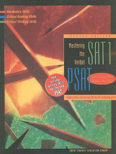 Great Source Mastering Verbal SAT/PSAT: Student Edition