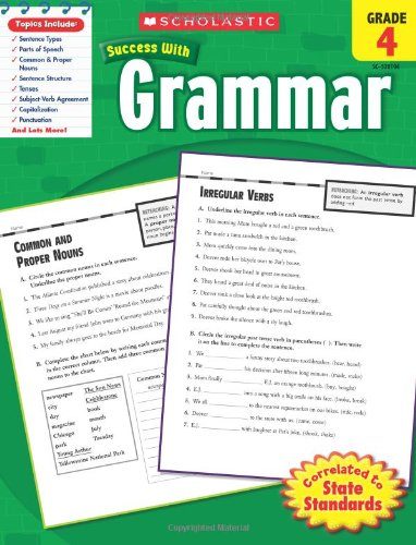 Scholastic Success With Grammar, Grade 4 (Scholastic Success with Workbooks: Grammar)