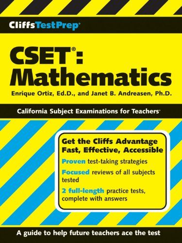 CliffsTestPrep CSET: Mathematics