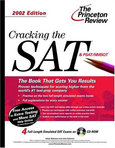 Cracking the SAT with CD-ROM, 2002 Edition (Princeton Review: Cracking the SAT (w/DVD))