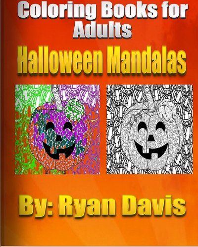 Coloring Book For Adults Halloween Mandalas