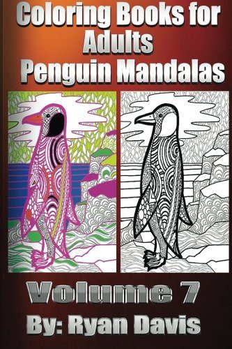 Coloring Books for Adults - Penguin Mandalas (Animals & Mandalas )