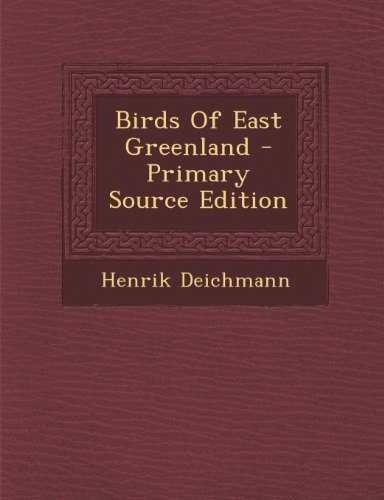 Birds Of East Greenland