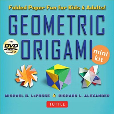 Geometric Origami Mini Kit: Folded Paper Fun for Kids & Adults! [Origami Kit with Book, 48 Papers, & DVD]