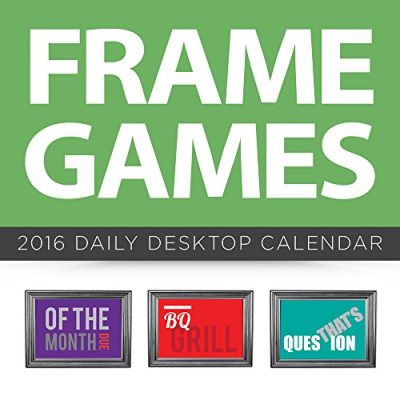2016 Frame Games Daily Desktop Calendar