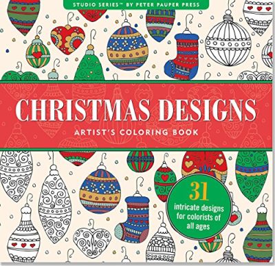 Christmas Designs Adult Coloring Book (31 stress-relieving designs) (Studio)