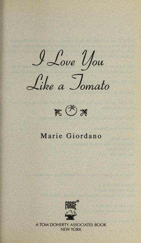 I Love You Like a Tomato